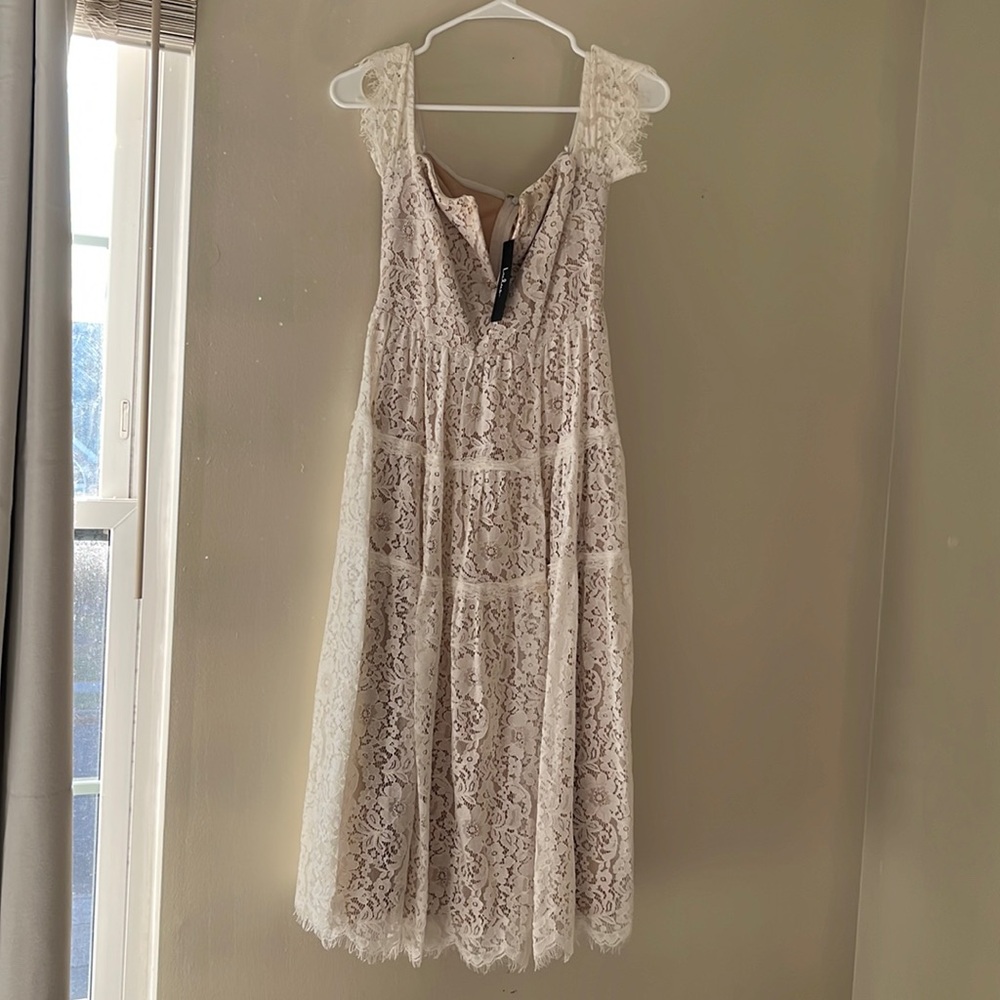White lace dress
